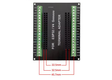 Adaptador terminales para NodeMCU ESP32